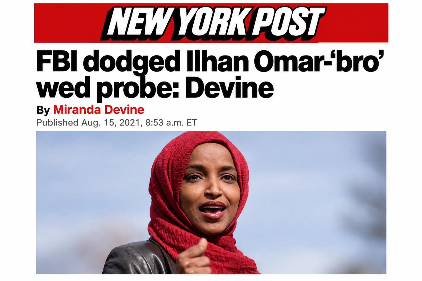 New York Post: FBI dodged Ilhan Omar bro-wed probe