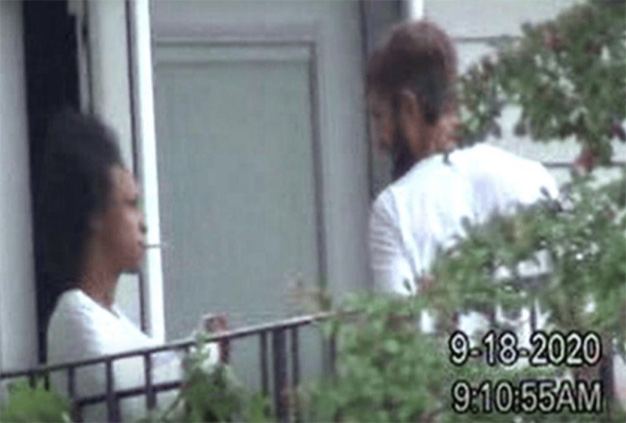 Surveillance photo at Rep. Omar's Washington D.C. residence