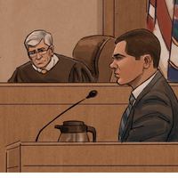 Courtroom sketch from Tony's trial